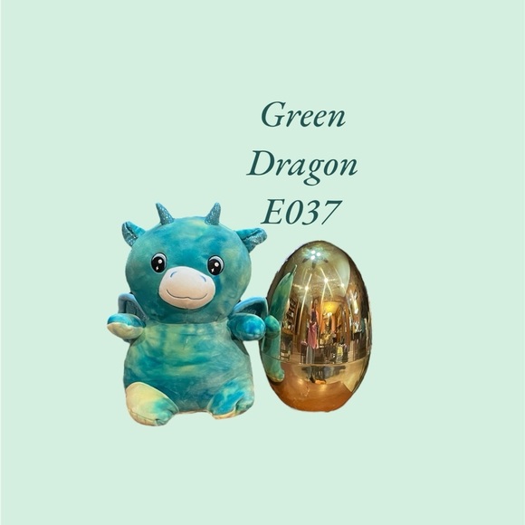 E037 NWT GREEN DRAGON HATCHLING - Picture 1 of 3